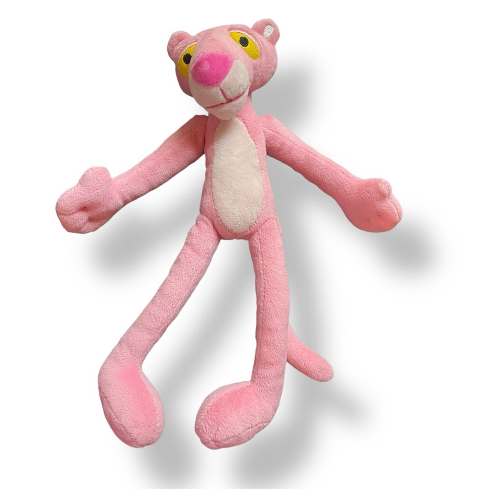 Vintage Pink Panther Plush Stuffed Animal Toy‎ Cartoon TV Retro 10”